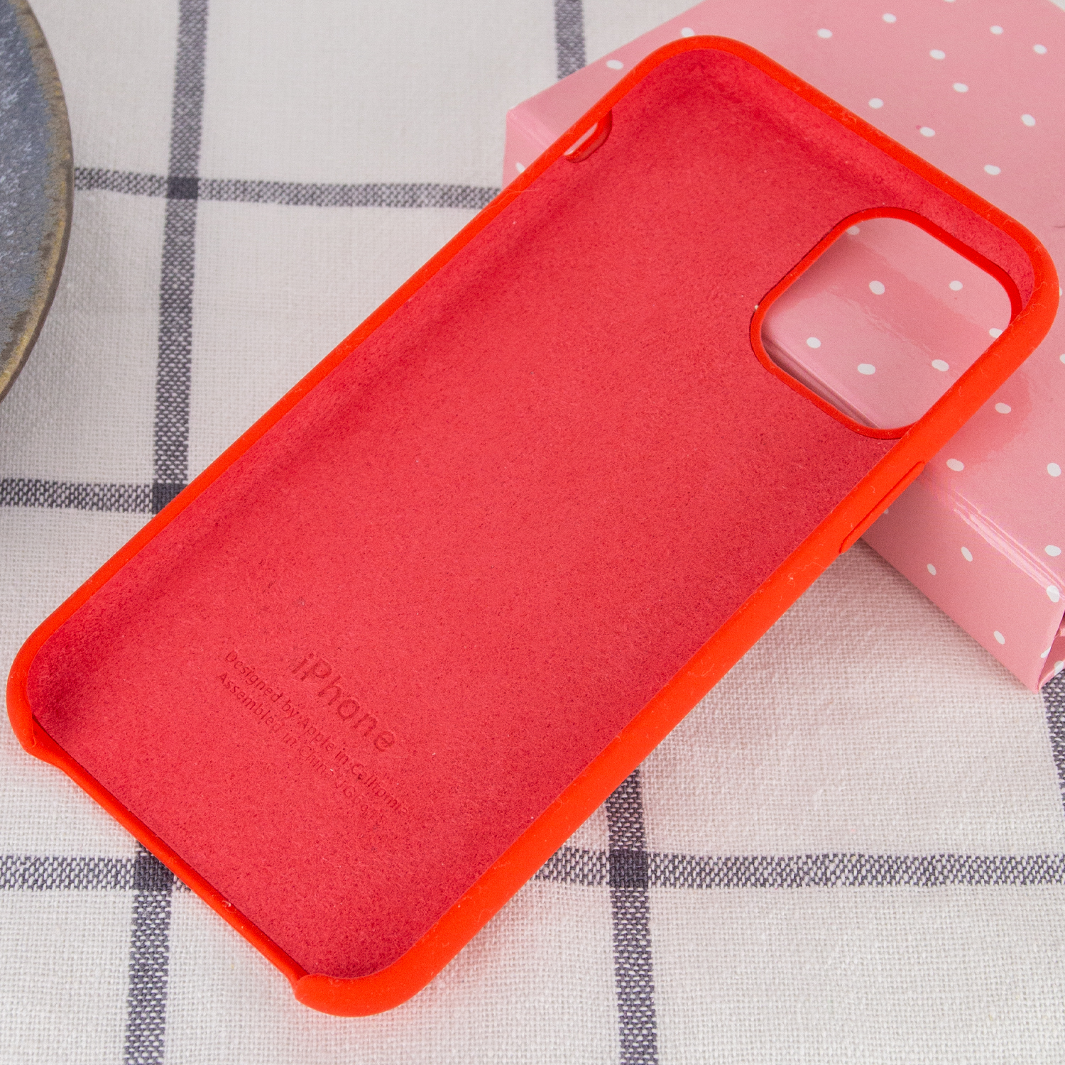 Silicone Case (AA) для iPhone 11 (6.1") (Red)-2